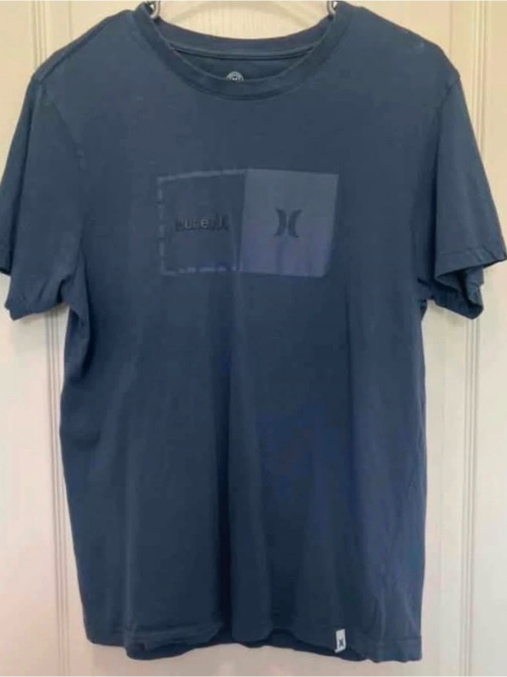 Hurley Men’s Dark Blue Logo Short Sleeve Tee